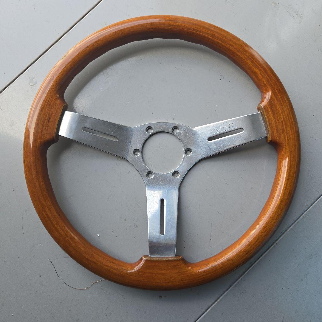 ウッド ステアリングホイール 3本スポーク