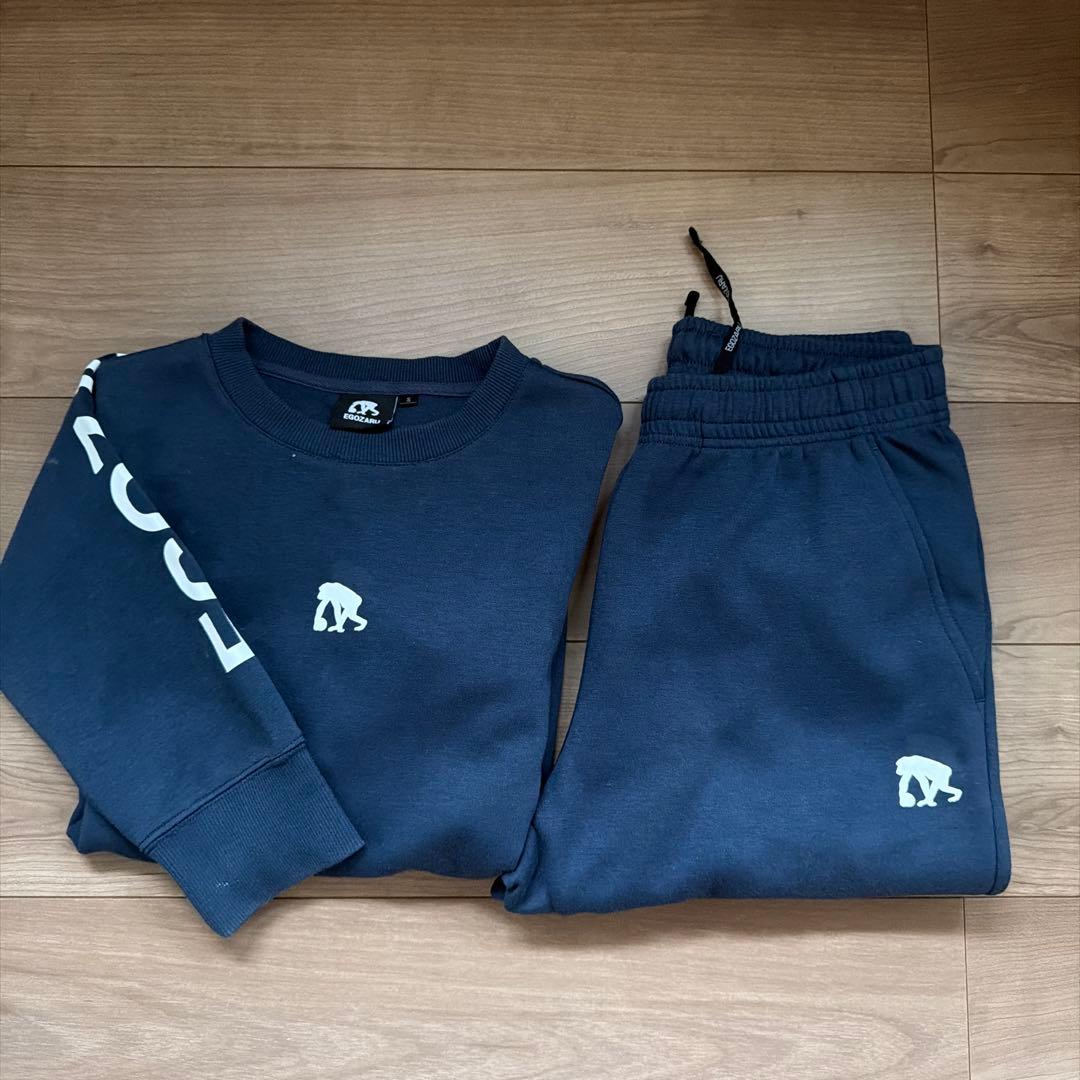 美品　エゴザル　スウェット　上下セット　ネイビー　S egozaru