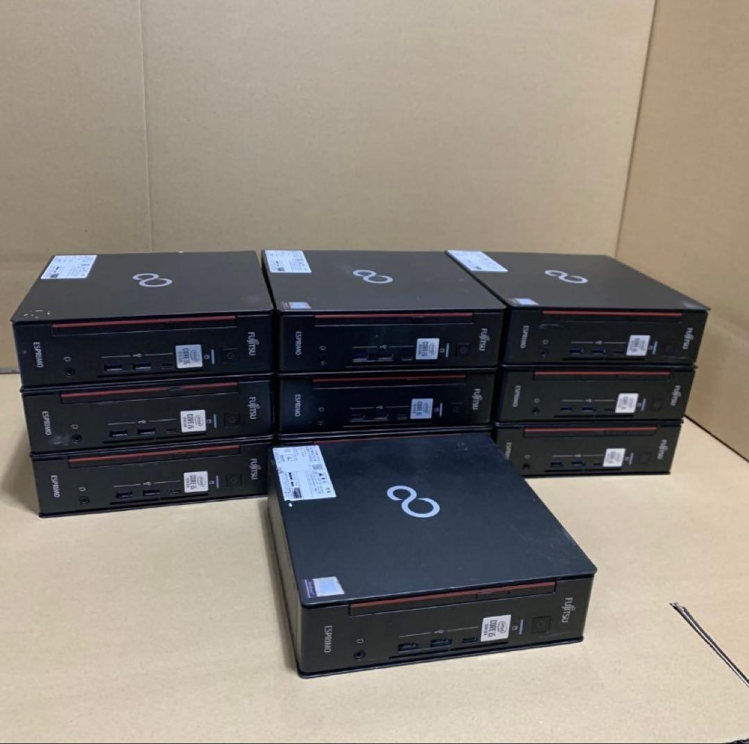 大量10台/富士通Q7010/E CPU.メモリ.SSD無し/BIOS確認OK