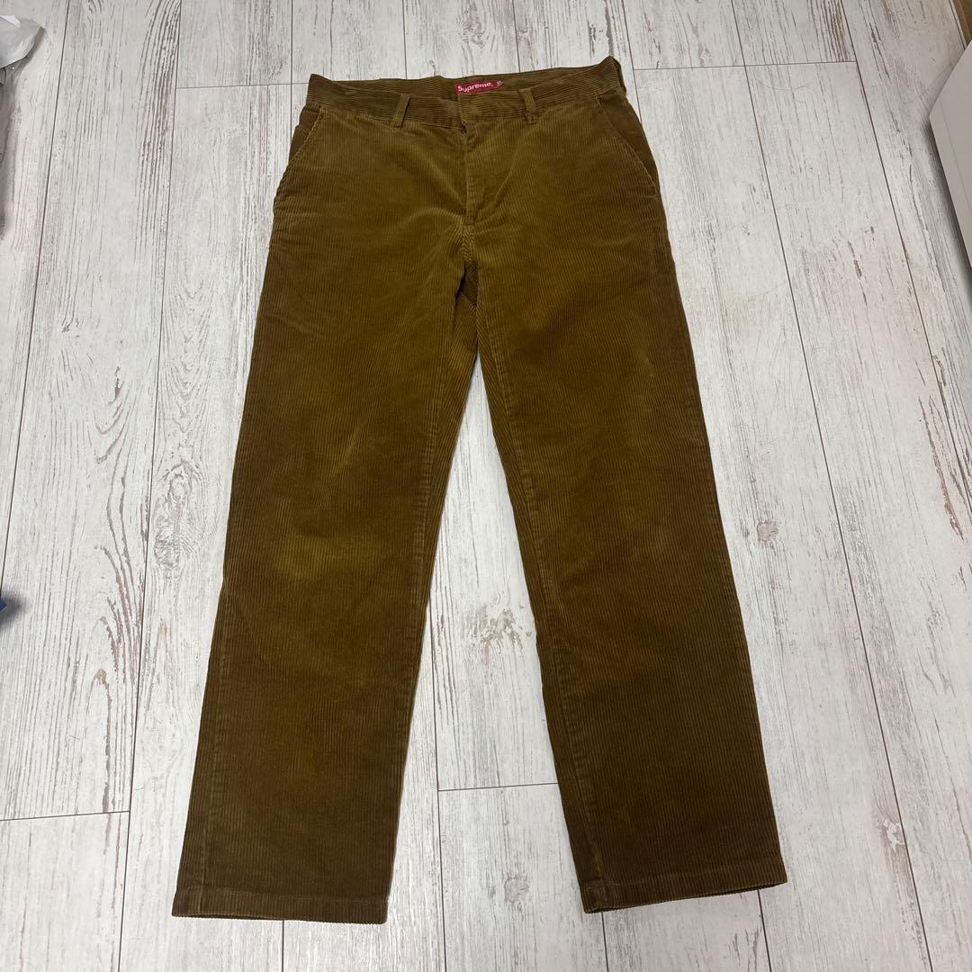 supreme コーデュロイ　ワークパンツ　M work