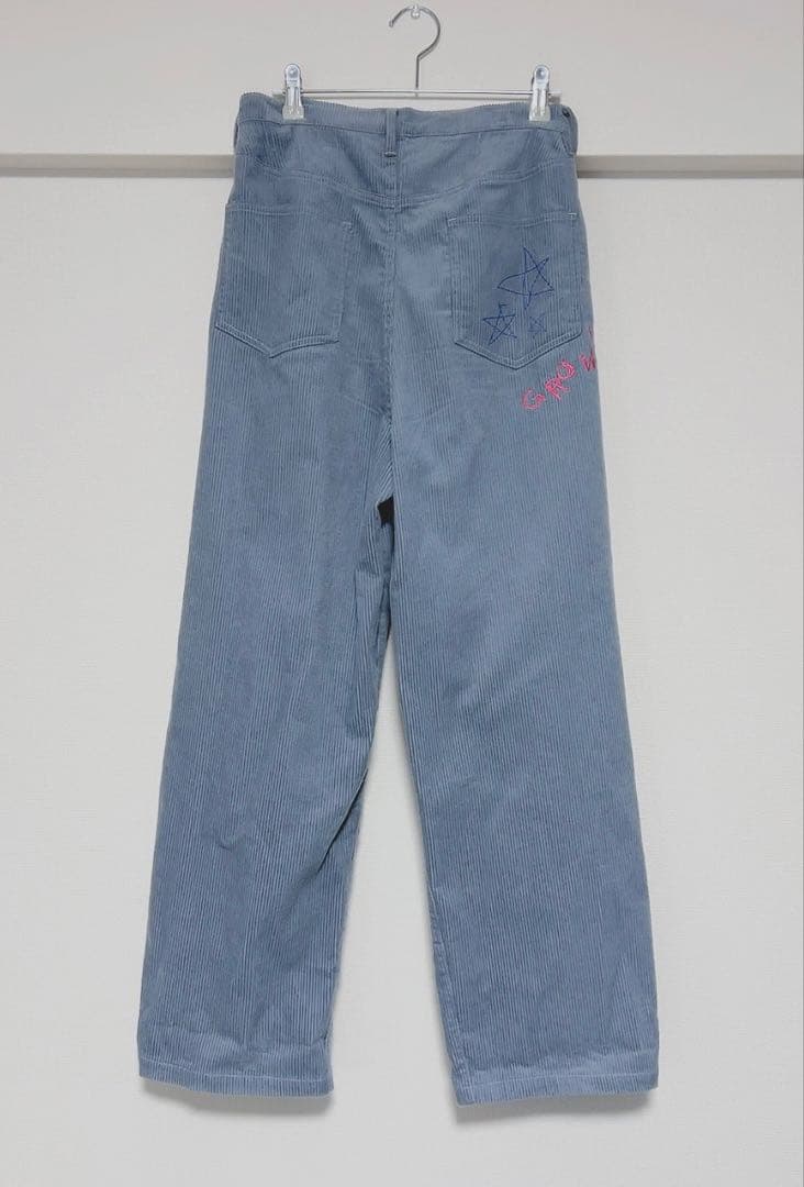 Three Four Time 落書き刺繍コーデュロイパンツ