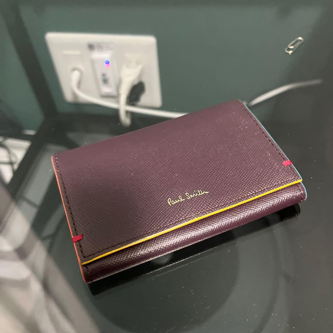 Paul Smith ダークパープル 名刺入れ