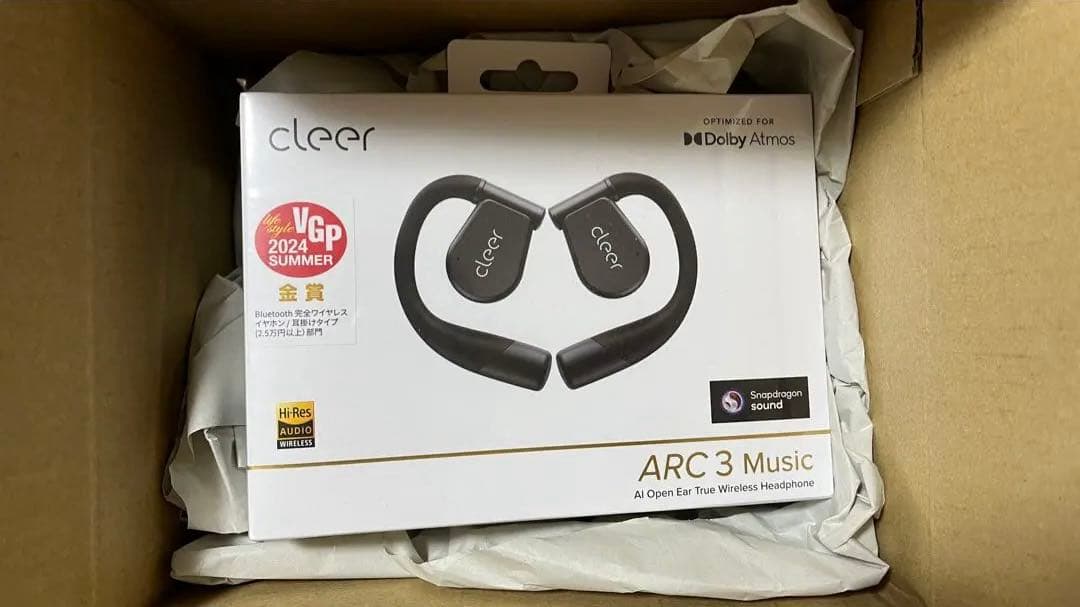 clear ARC 3 Music ブラック ワイヤレスイヤホン