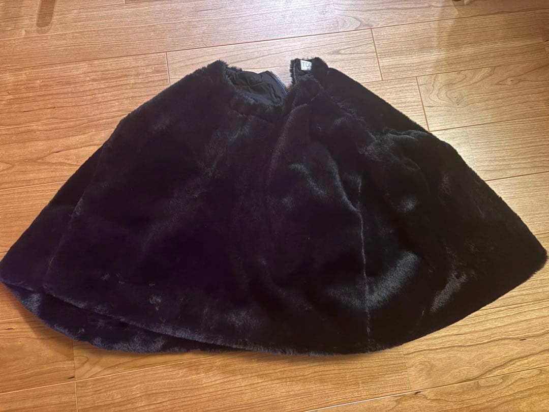 最終お値下げmoon tree planetTOO ファーケープ 黒