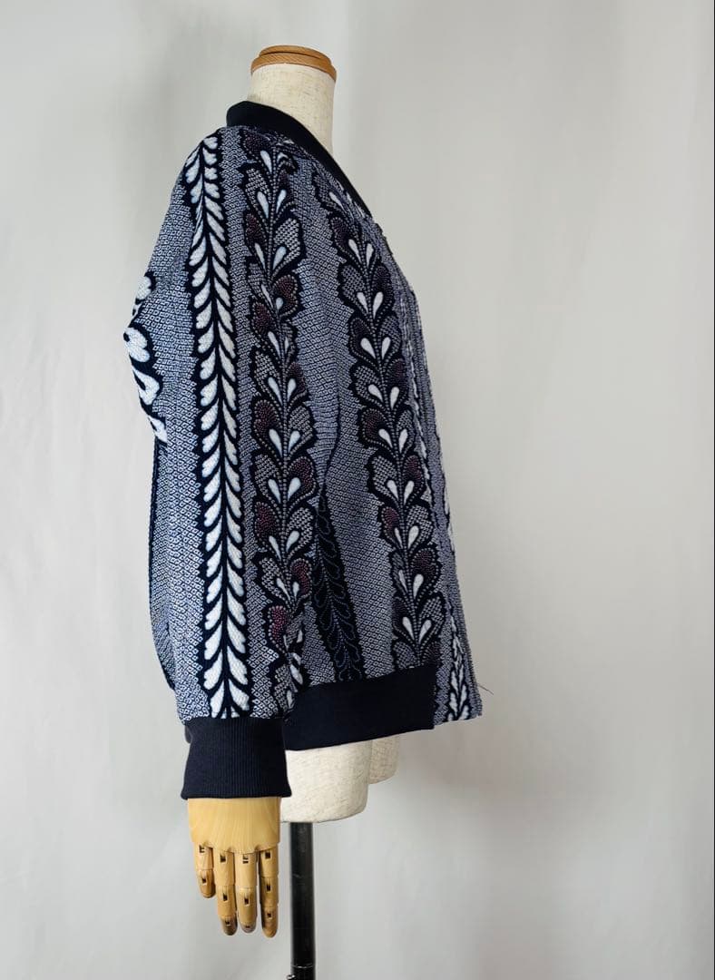 浴衣リメイク92番　有松鳴海絞り一重スカジャン風