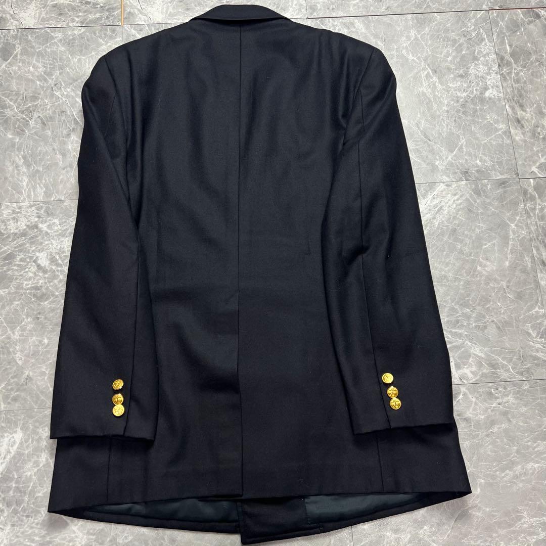 美品　ブルックスブラザーズ　紺ブレ　ダブル　メンズ　金ボタン　ウール　L