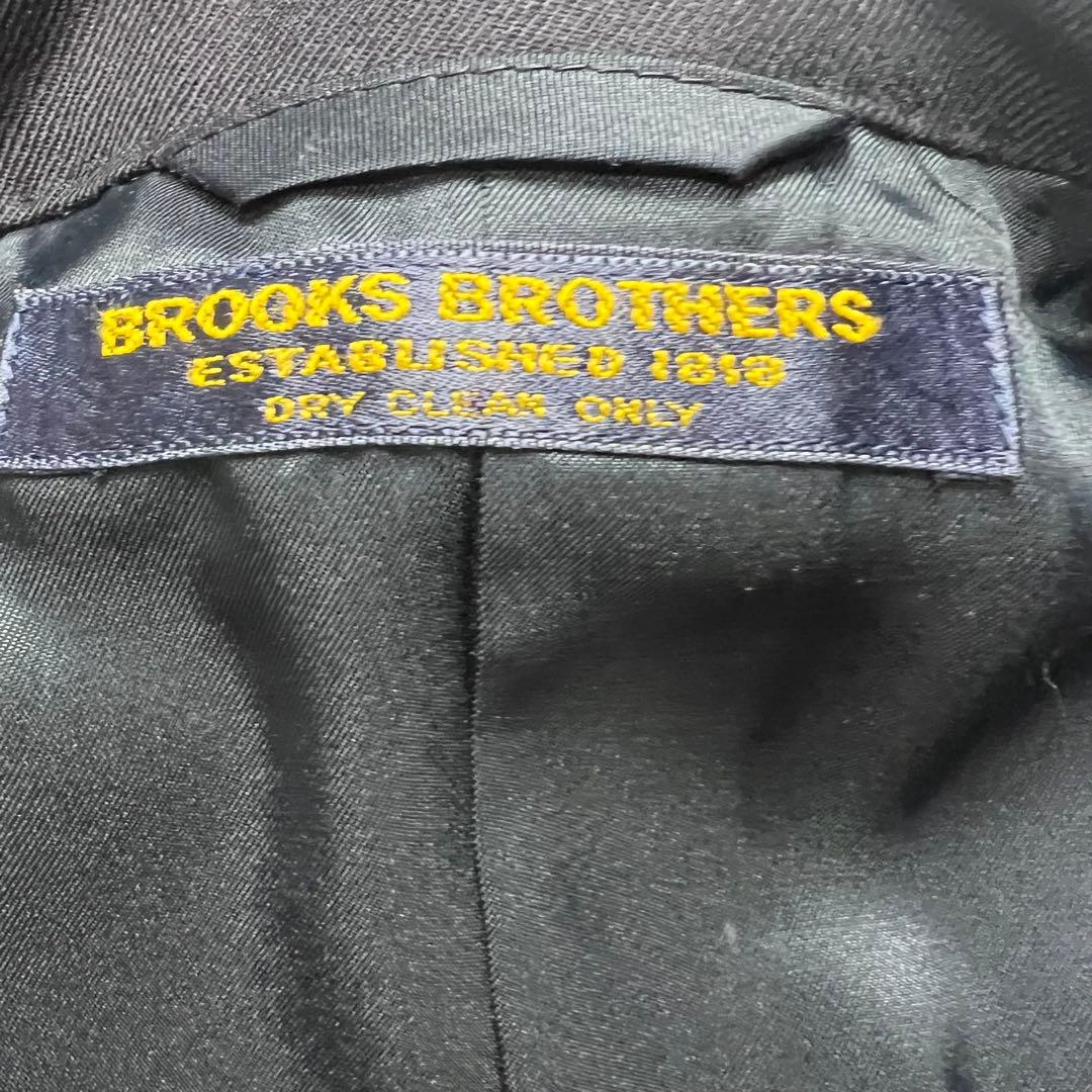 美品　ブルックスブラザーズ　紺ブレ　ダブル　メンズ　金ボタン　ウール　L