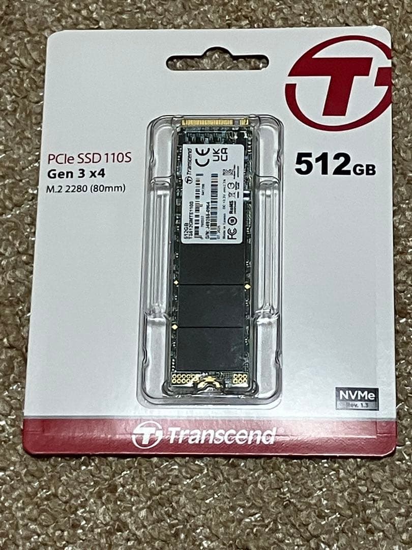 内蔵型SSD Transcend PCIe SSD 110S 512GB