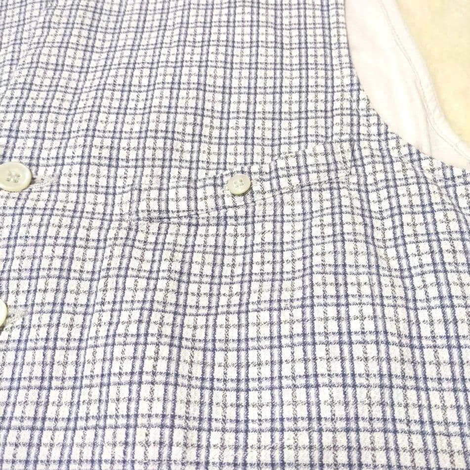 45R コットン リネンツイードの908ベスト 3 ツイード ジレ ベスト