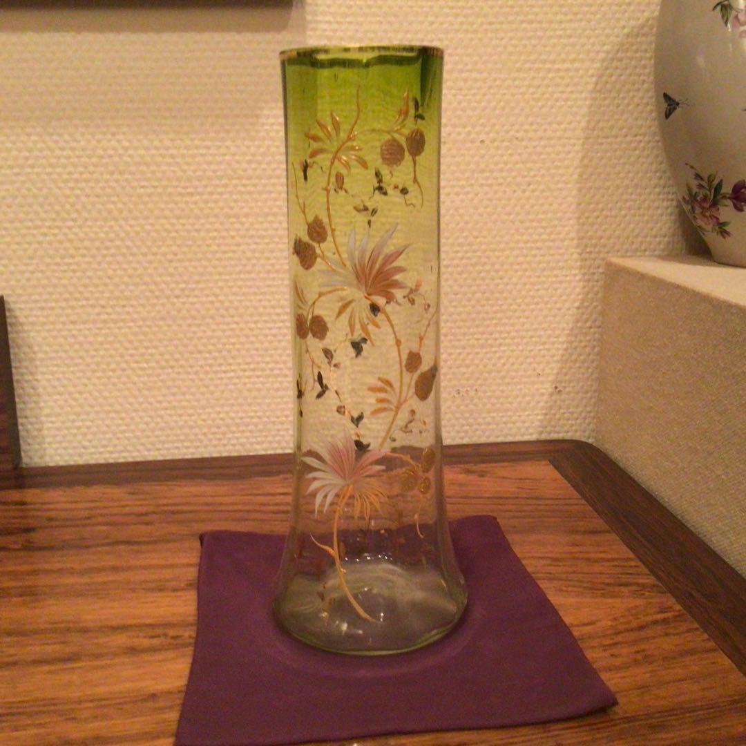 ルグラ ・モンジョワ　朝顔文様花瓶　1900年代