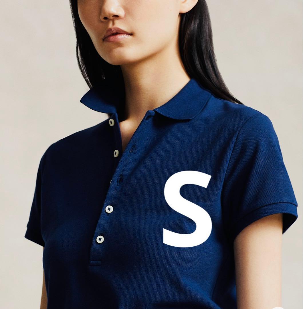 【新品未使用】ポロラルフローレン　スリムフィット　ポロシャツ　紺　ゴルフウェア