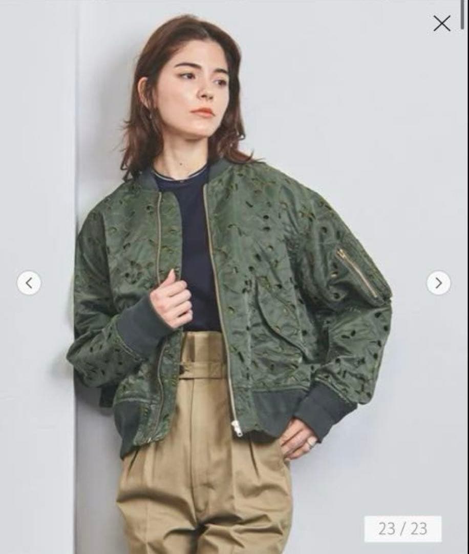 toga pulla エンブロイダリー　ブルゾン　ジャケット