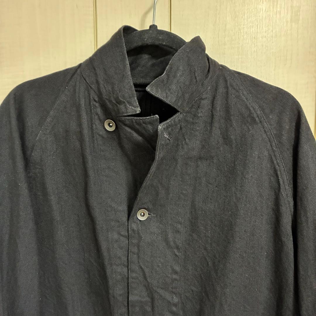 comoli デニムワークジャケット　ブラック　サイズ3