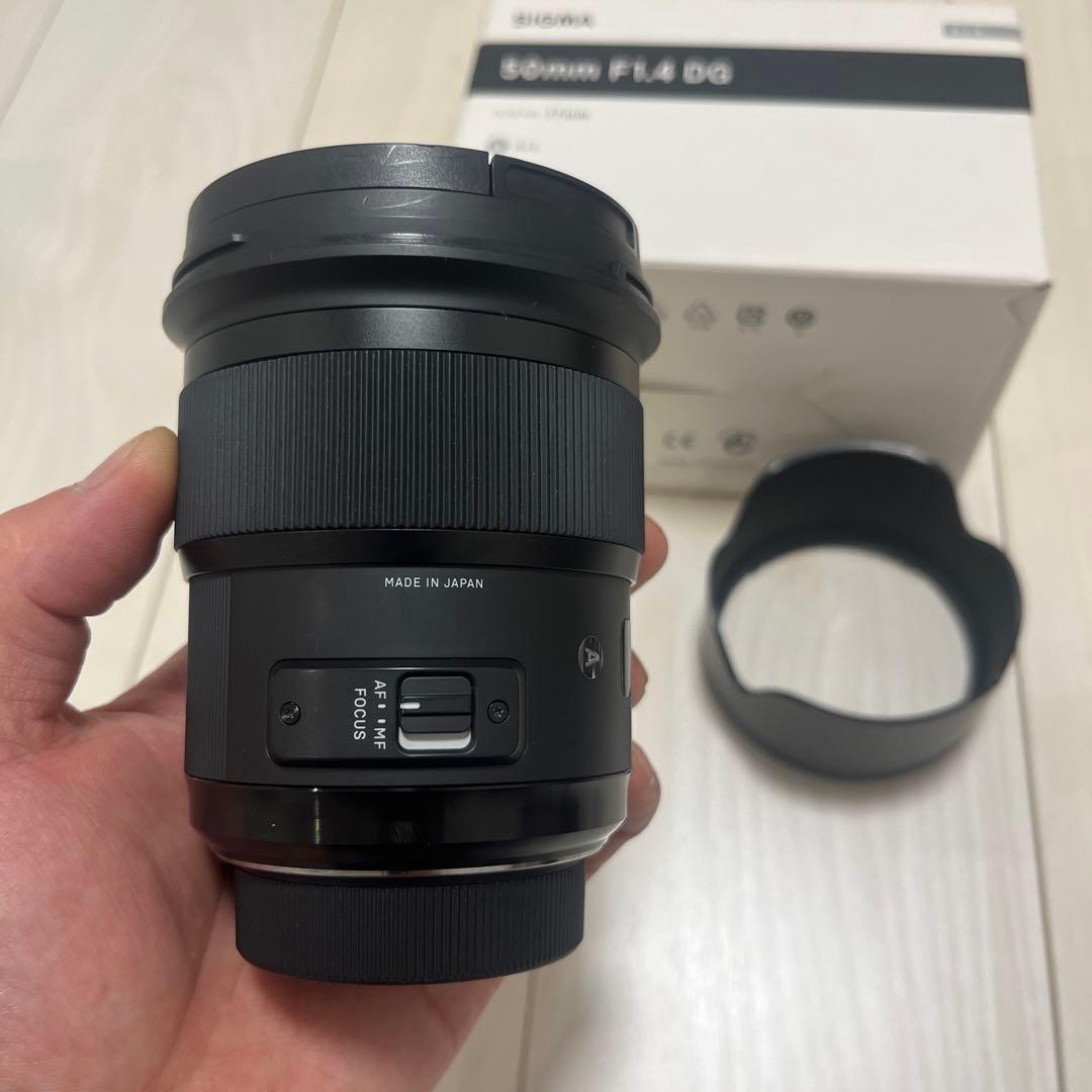 SIGMA 50mm F1.4 DG レンズ