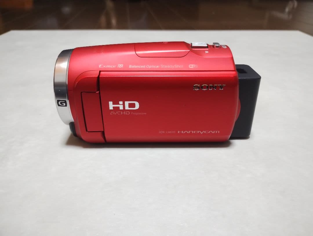 SONY ビデオカメラ　HDR-CX680 ハンディカム　レッド