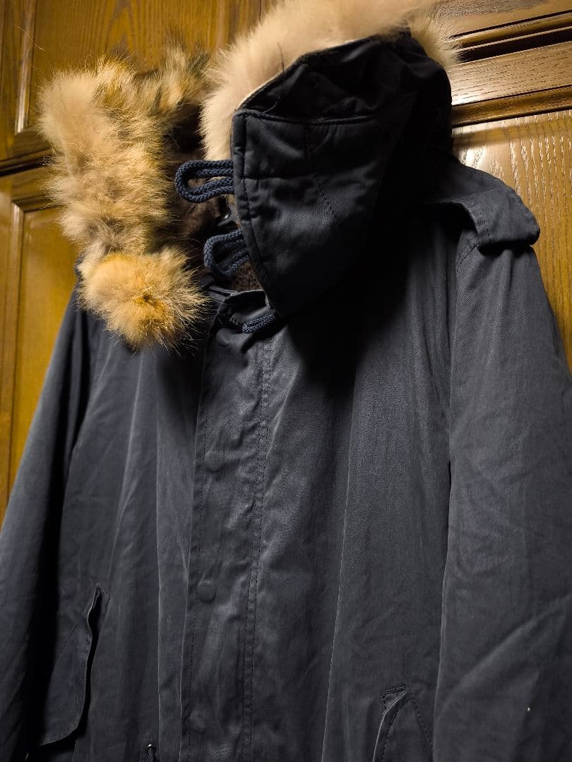 ATTACHMENT M-51　コットンオックスモッズコート　ネイビー　サイズ2