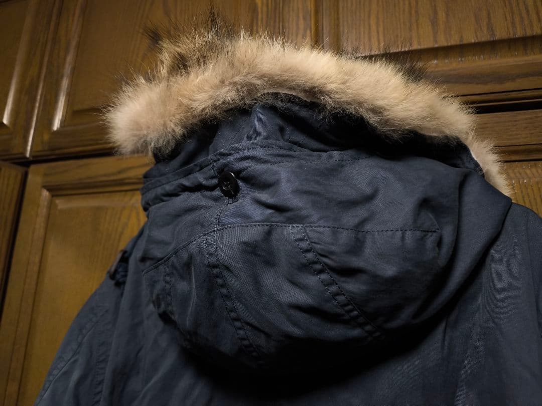 ATTACHMENT M-51　コットンオックスモッズコート　ネイビー　サイズ2