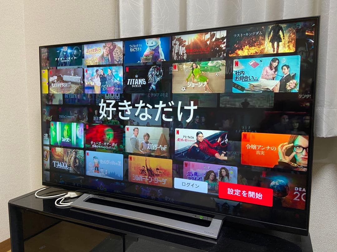 4K 液晶テレビ 東芝 REGZA 43型(43M520X) 2019年製です