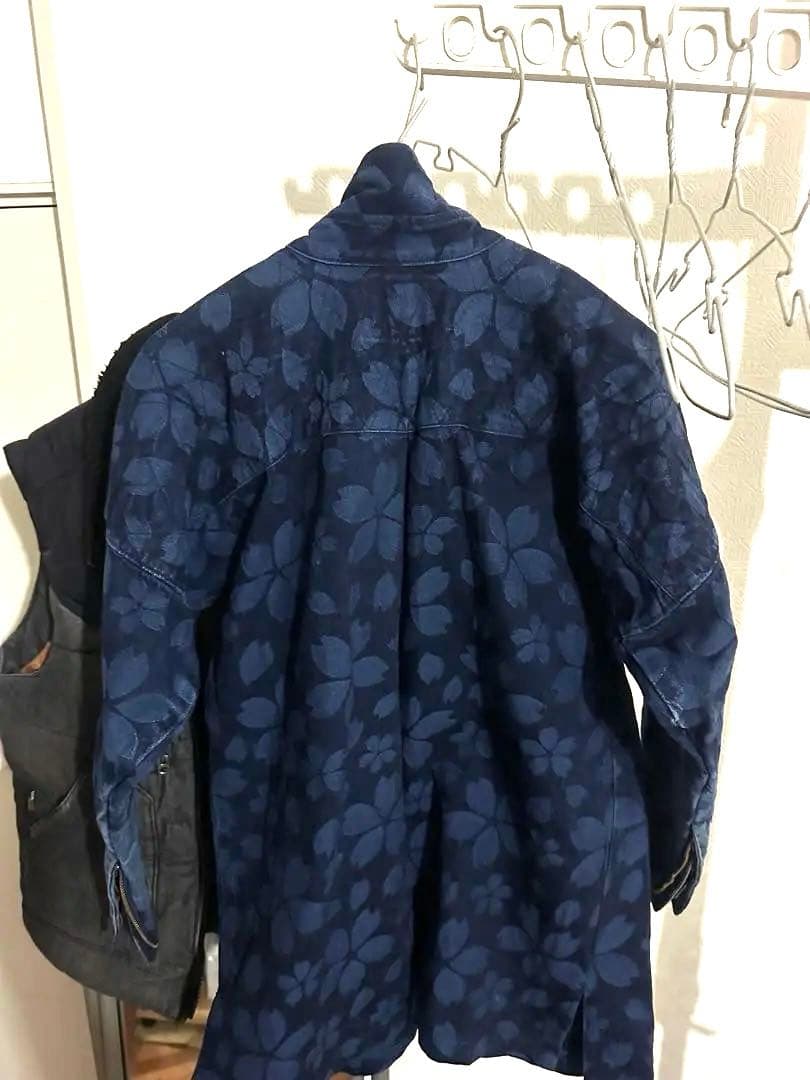 鳶カセヤマ 限定サクラ柄 紺色 上Sサイズ 下SSサイズ B-3