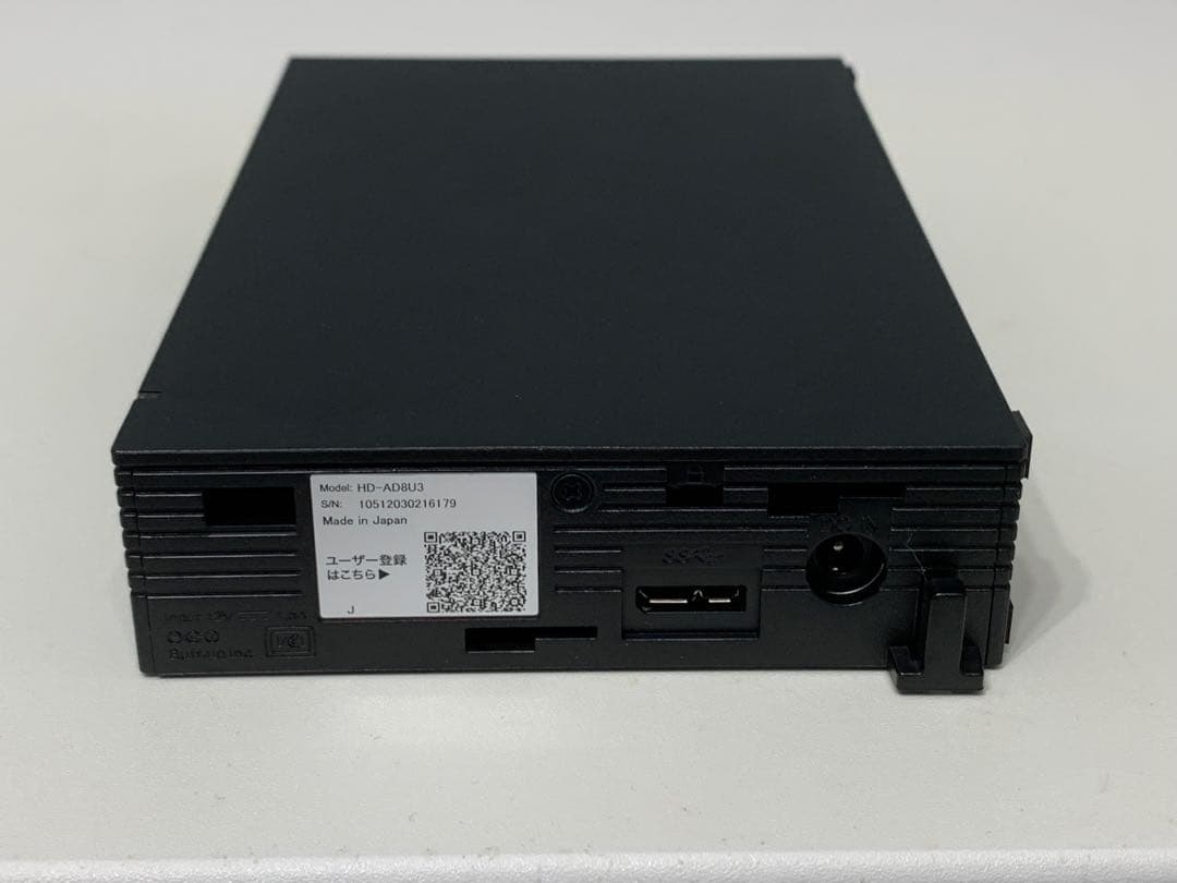 外付けハードディスク・ドライブ BUFFALO HD-AD8U3 HDD