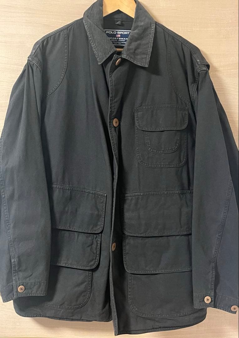 90s POLO SPORT RalphLauren ハンティングジャケット 黒