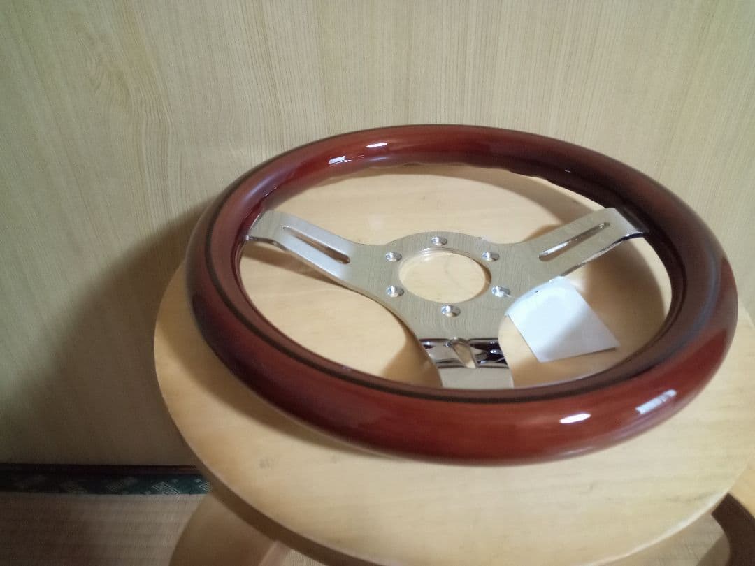 ウッドステアリング　小径　29cm 旧車　新品　290mm