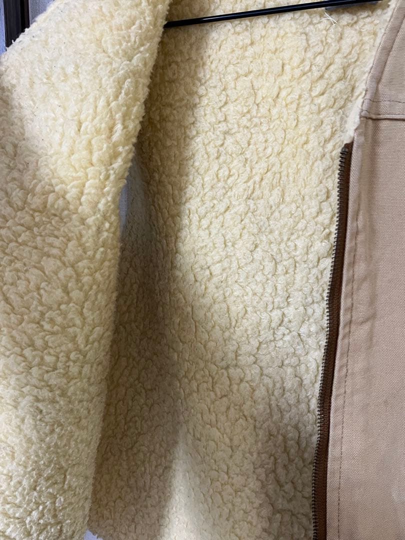 カーハート　ブラウンダックボアベスト　carhartt ベスト　ダックベスト