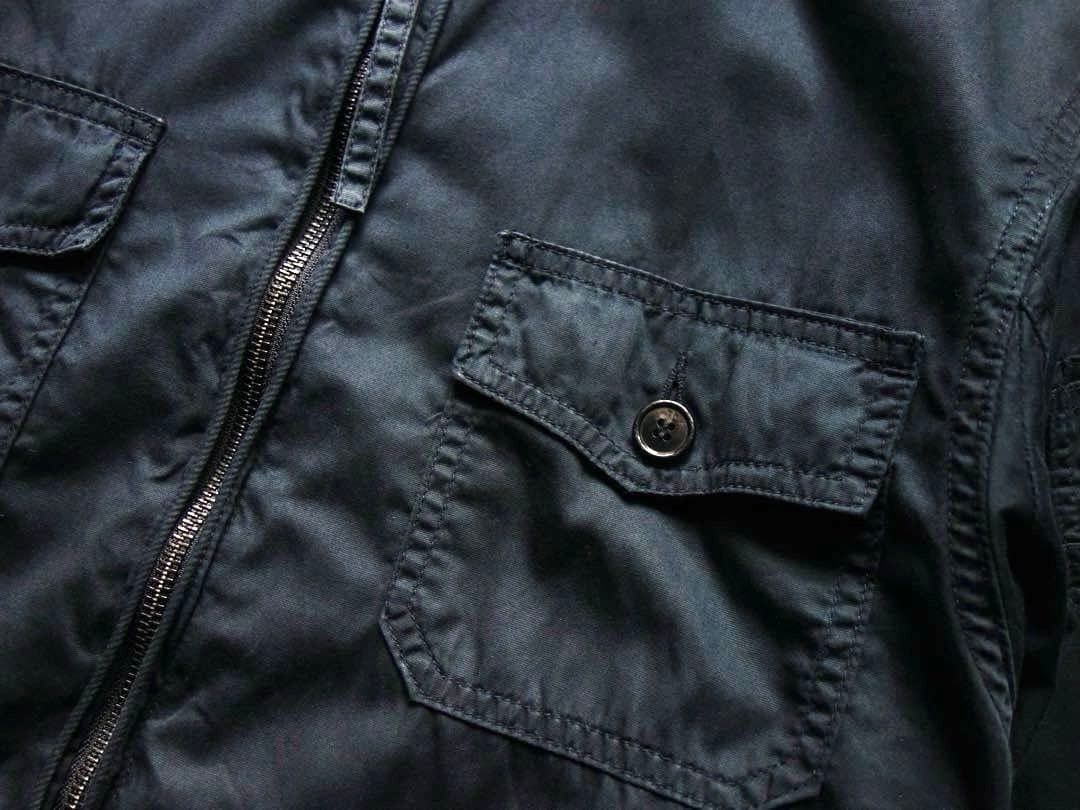 ANATOMICA ミリタリージャケット S シャツジャケット ネイビー 日本製