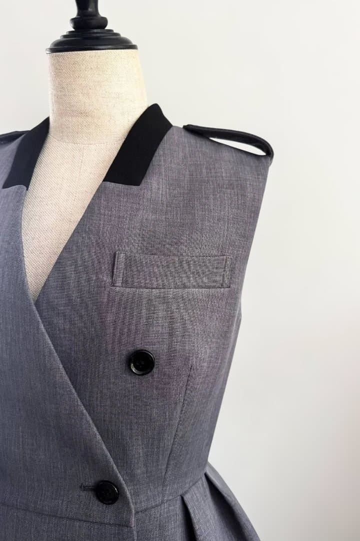 シェリエ sheller classical jacket dress