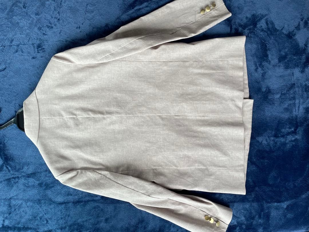 【美品‼️】NOBLE ベージュ ダブルブレスト テーラードジャケット