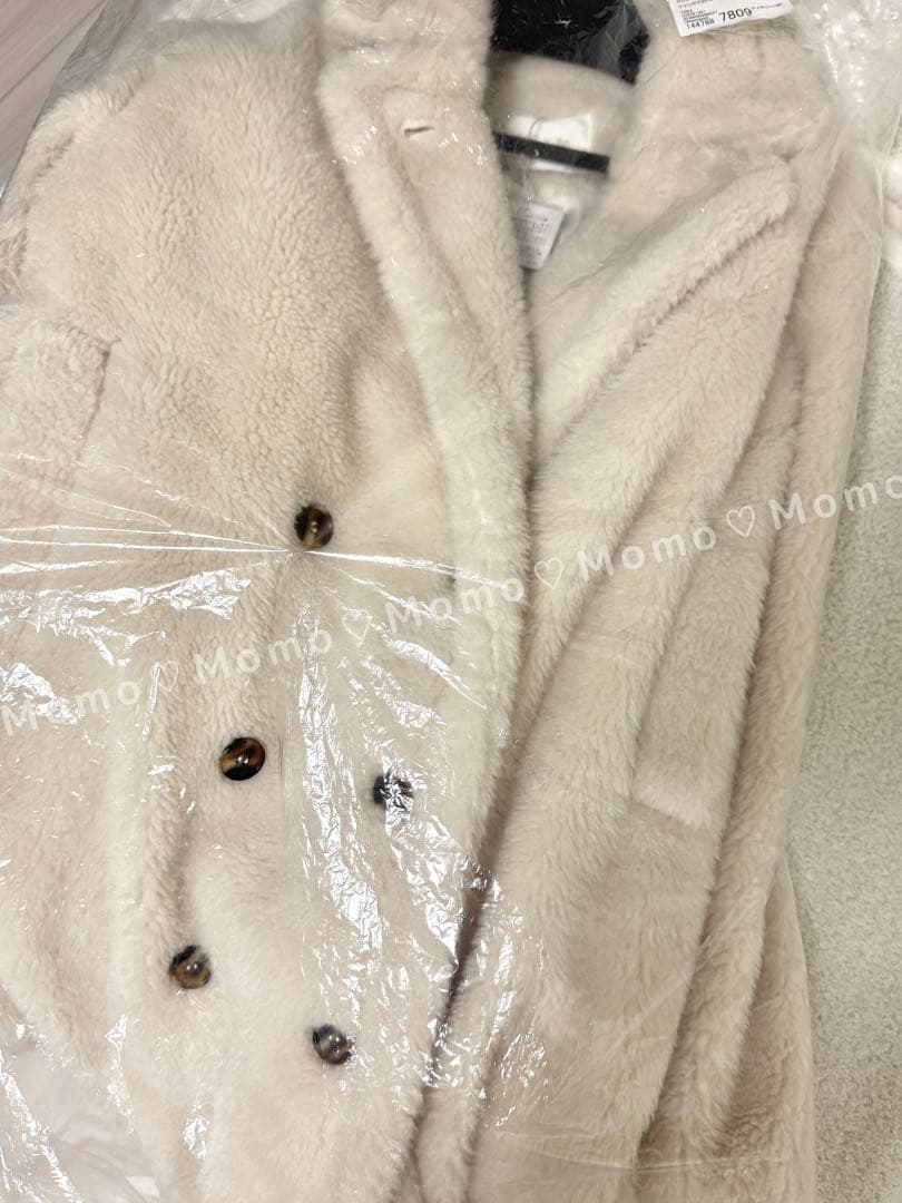 完売♡ACYM（アシーム）♡テディボアミドルコート♡アイボリー