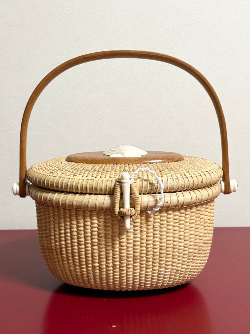 ナンタケットバスケット　7インチ　オーバル　パース