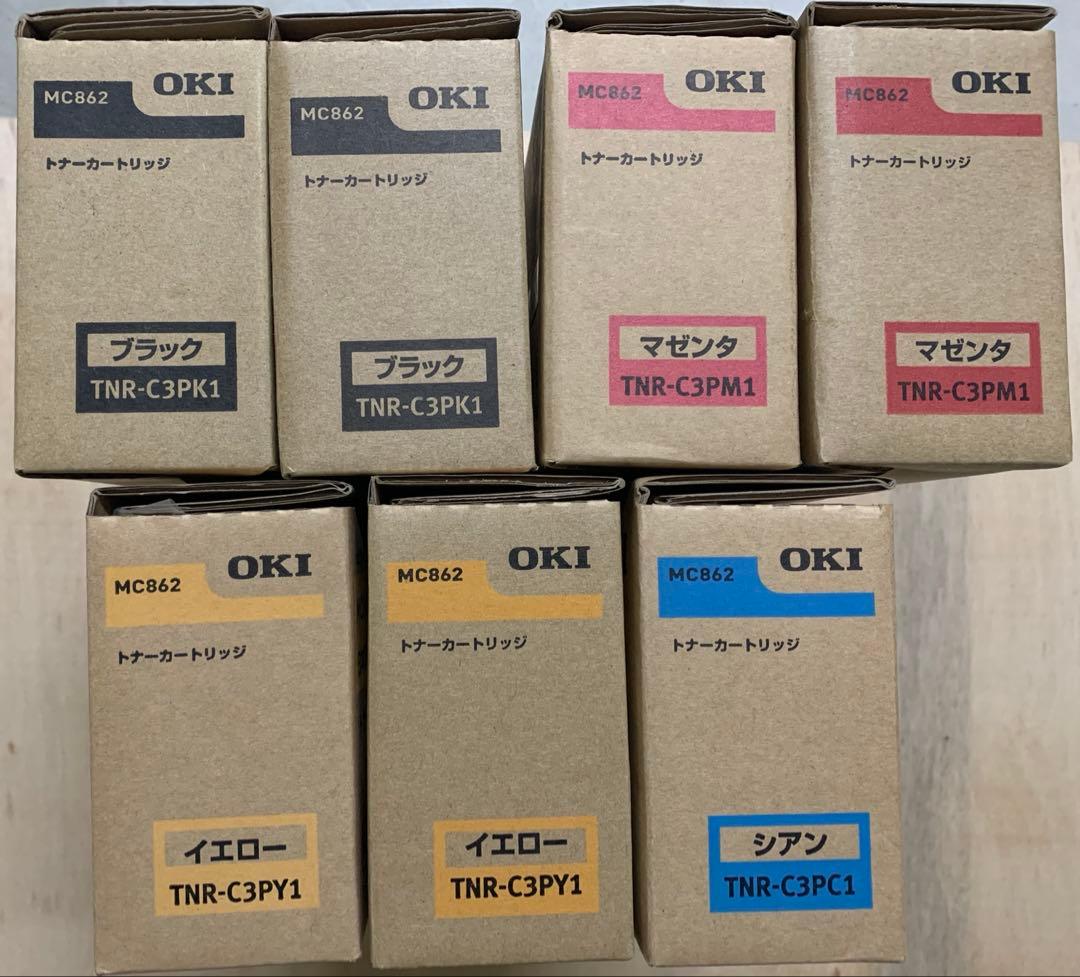 OKI MC862 トナーカートリッジ 4色セット/計8本