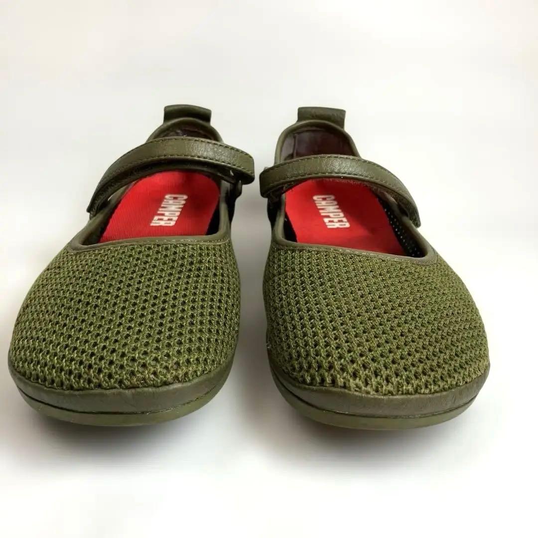 専用★美品 カンペール 【24cm】 ライトニナ フラットシューズ カーキ 38