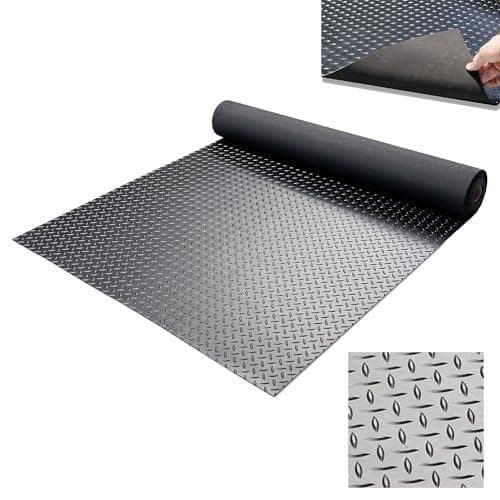 Aガレージマット 屋外 3mm ゴムマット 床 バイク 幅1m 長さ5m 滑り止
