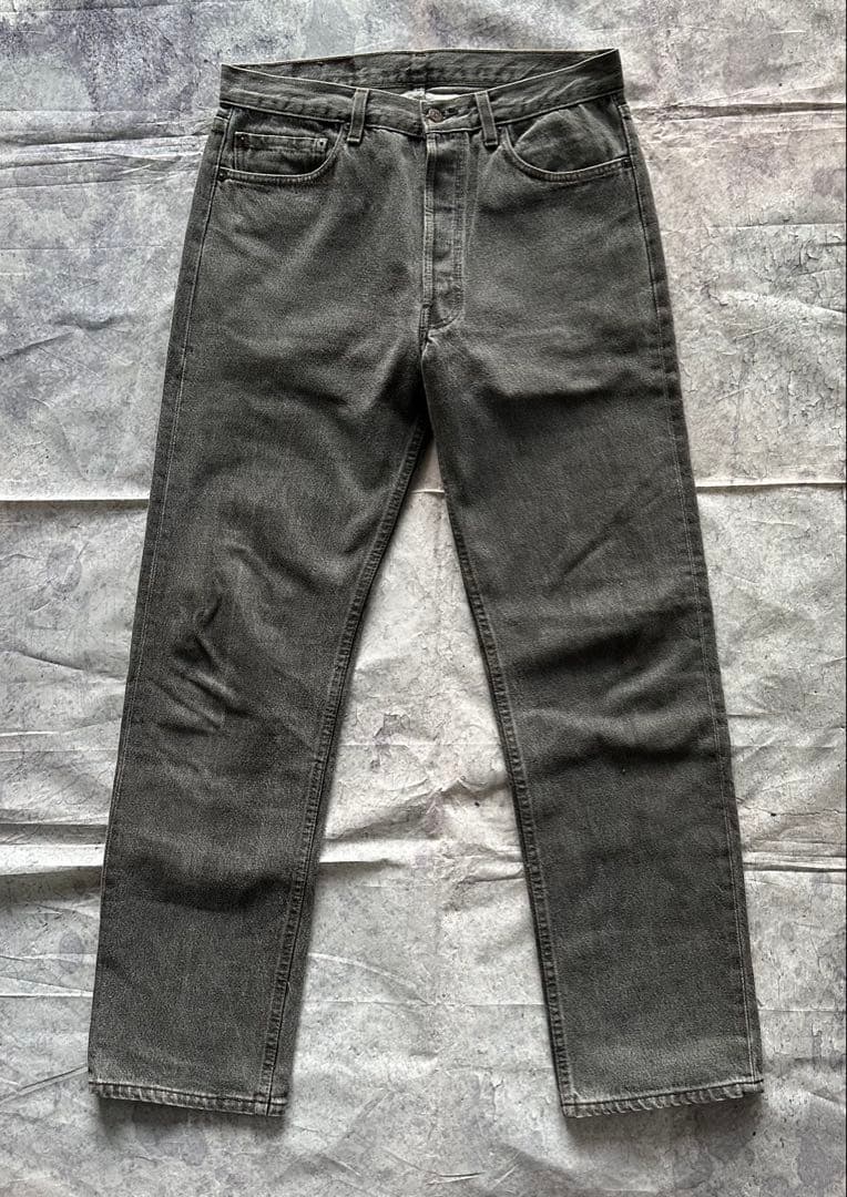 【80s】Levi's 501 先染め アメ製 ブラックデニム W32