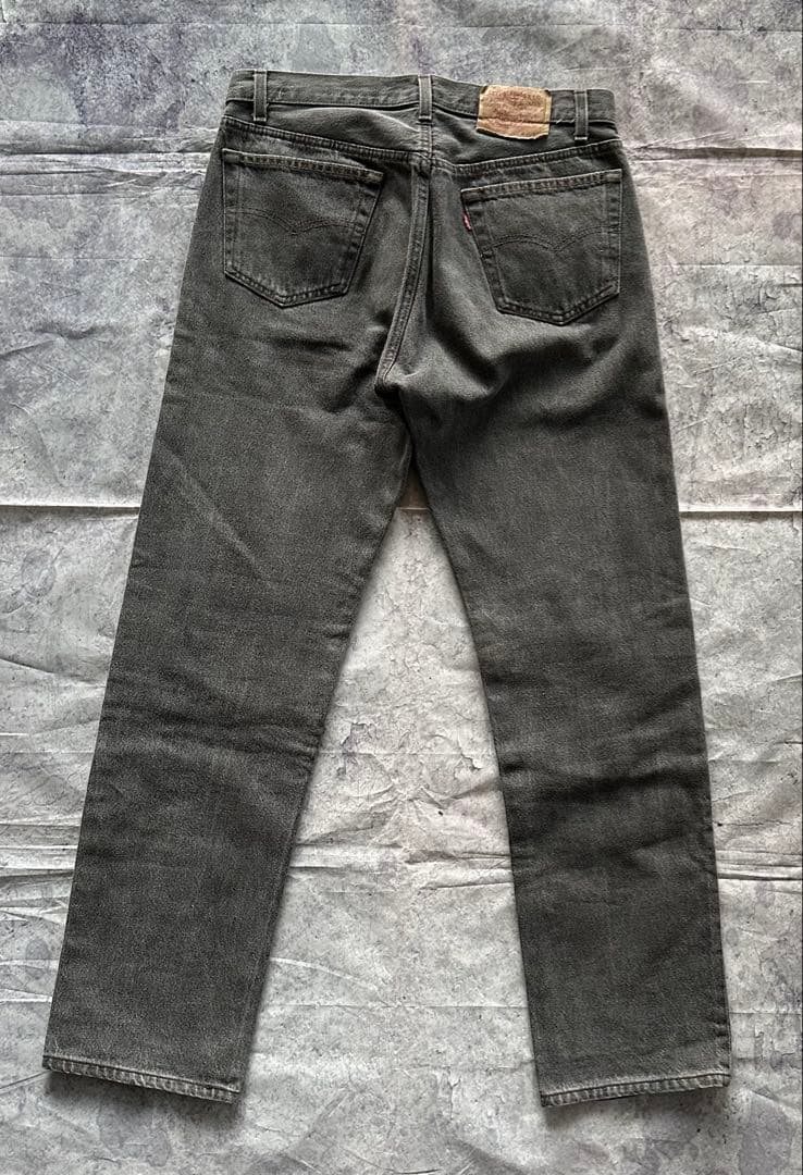 【80s】Levi's 501 先染め アメ製 ブラックデニム W32
