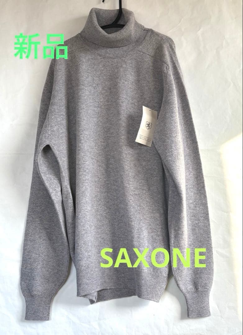 新品SAXONE made in BRITAIN 英国 ニット　ウールセーター