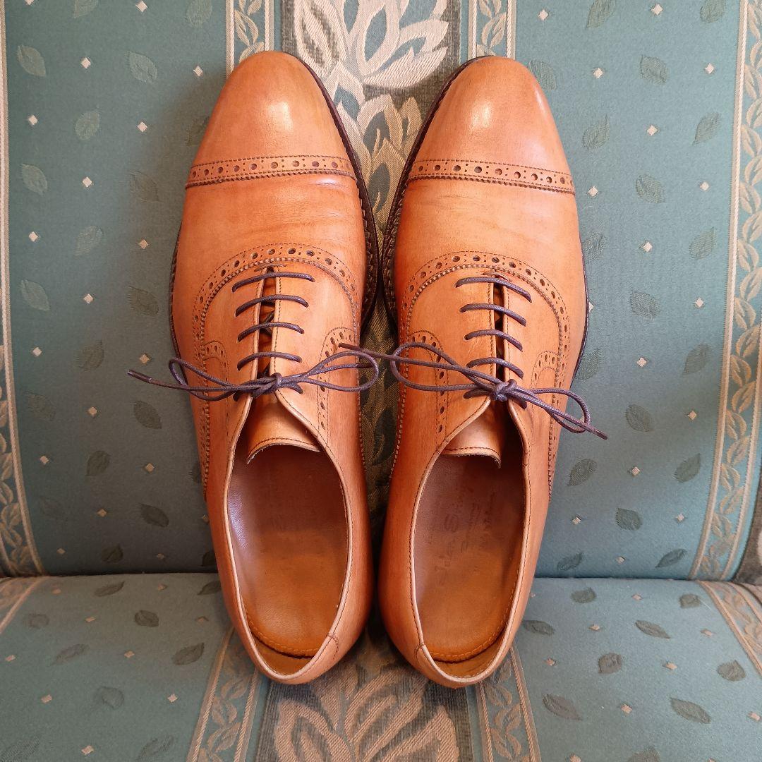 【Jalan Sriwijaya】クォーターブローグ7 1/2 ライトブラウン