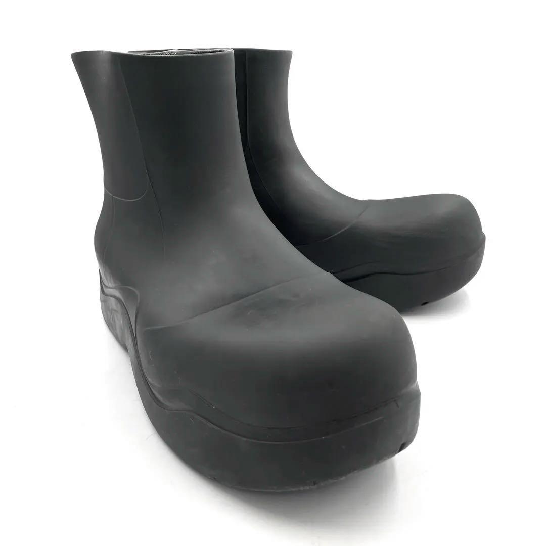 ボッテガヴェネタ パドルブーツ paddle クルーズ 厚底 レインブーツ 緑黒