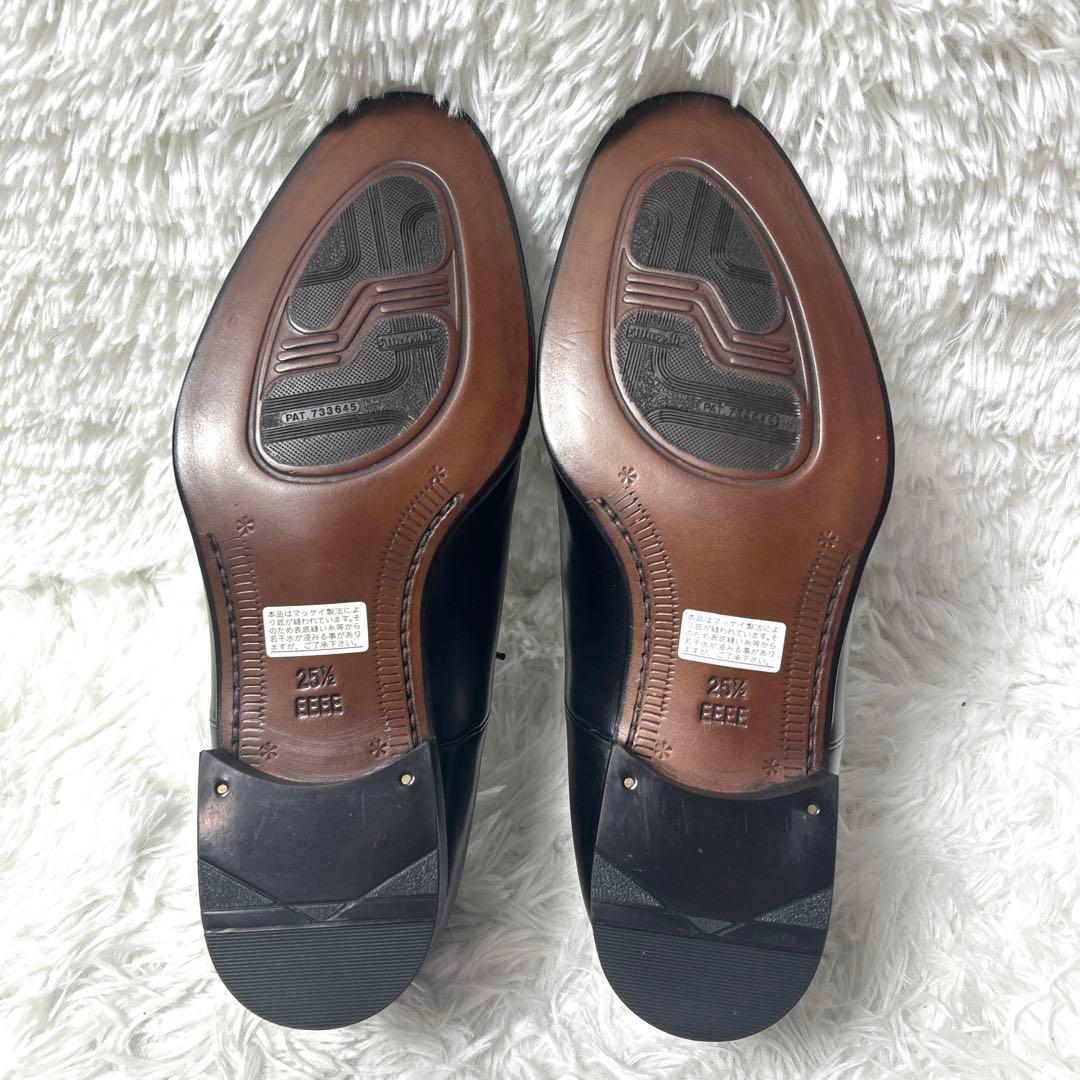 【未使用品】Marelli本革 ストレートチップ ビジネスシューズ 25.5cm