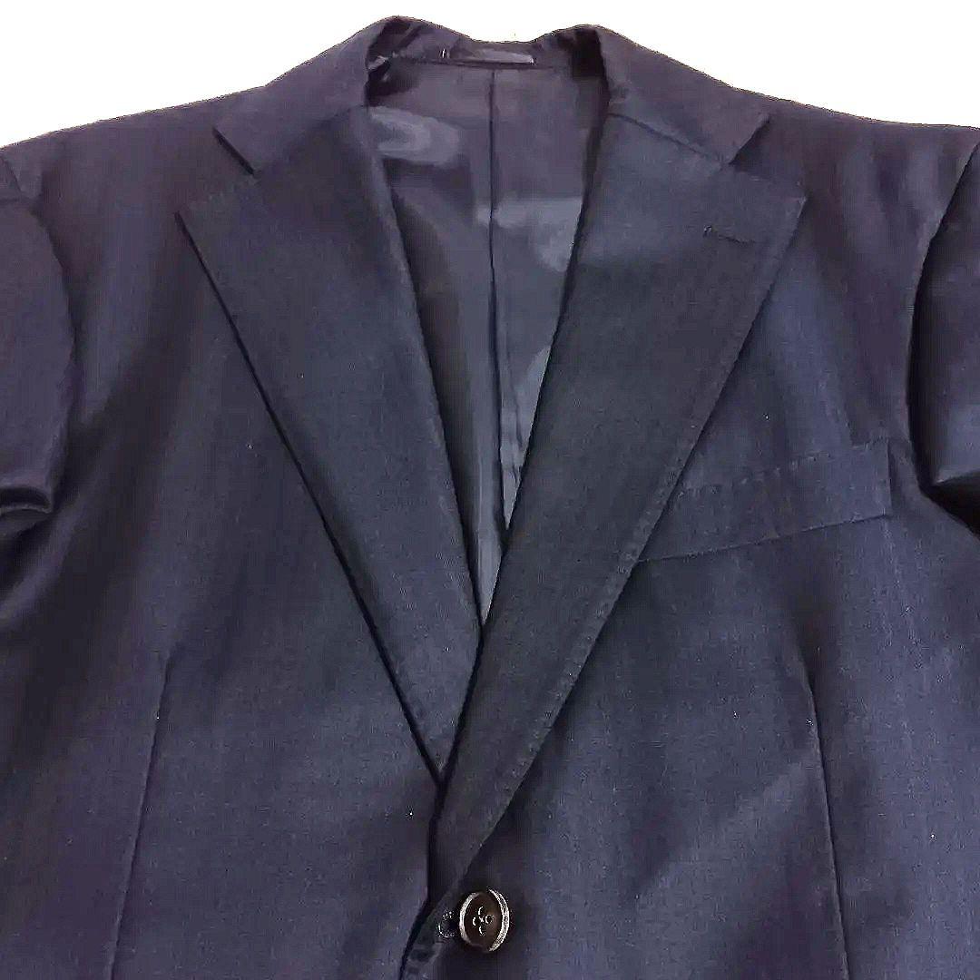 ​【極上生地】ゼニアセットアップスーツ XL ELECTA ウール100% 美品