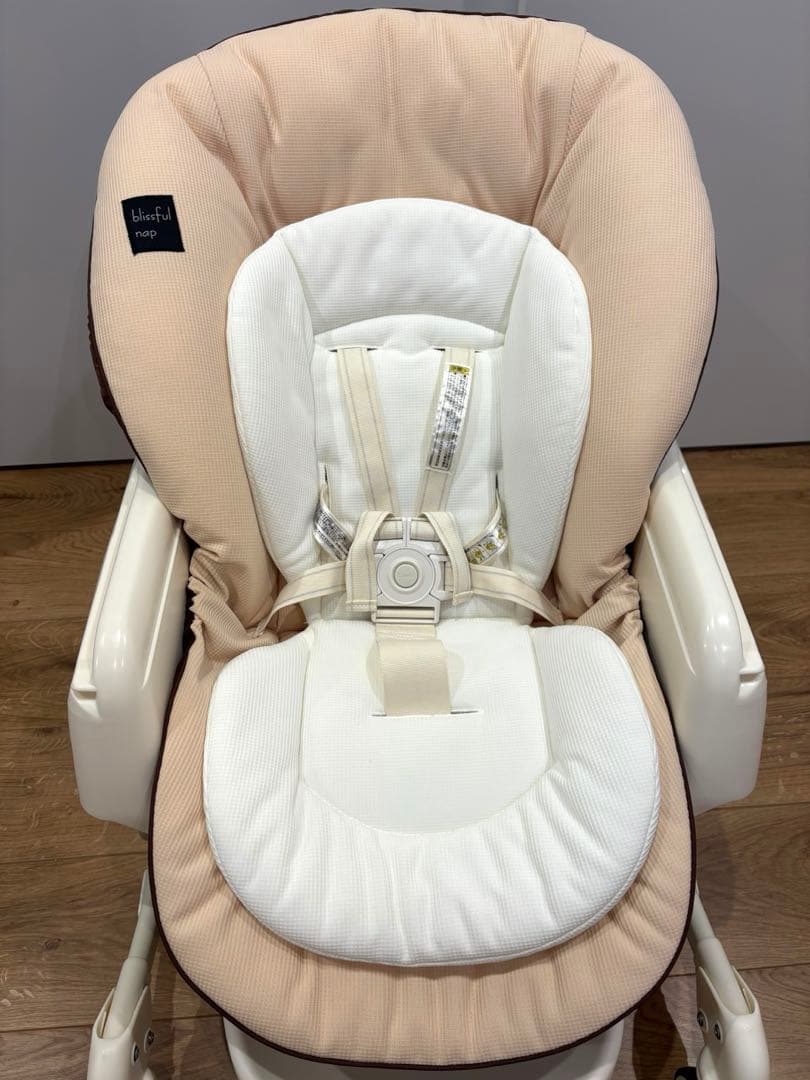 【美品】Combiコンビ ネムリラ おやすみ&チェア ハイローチェア 手動