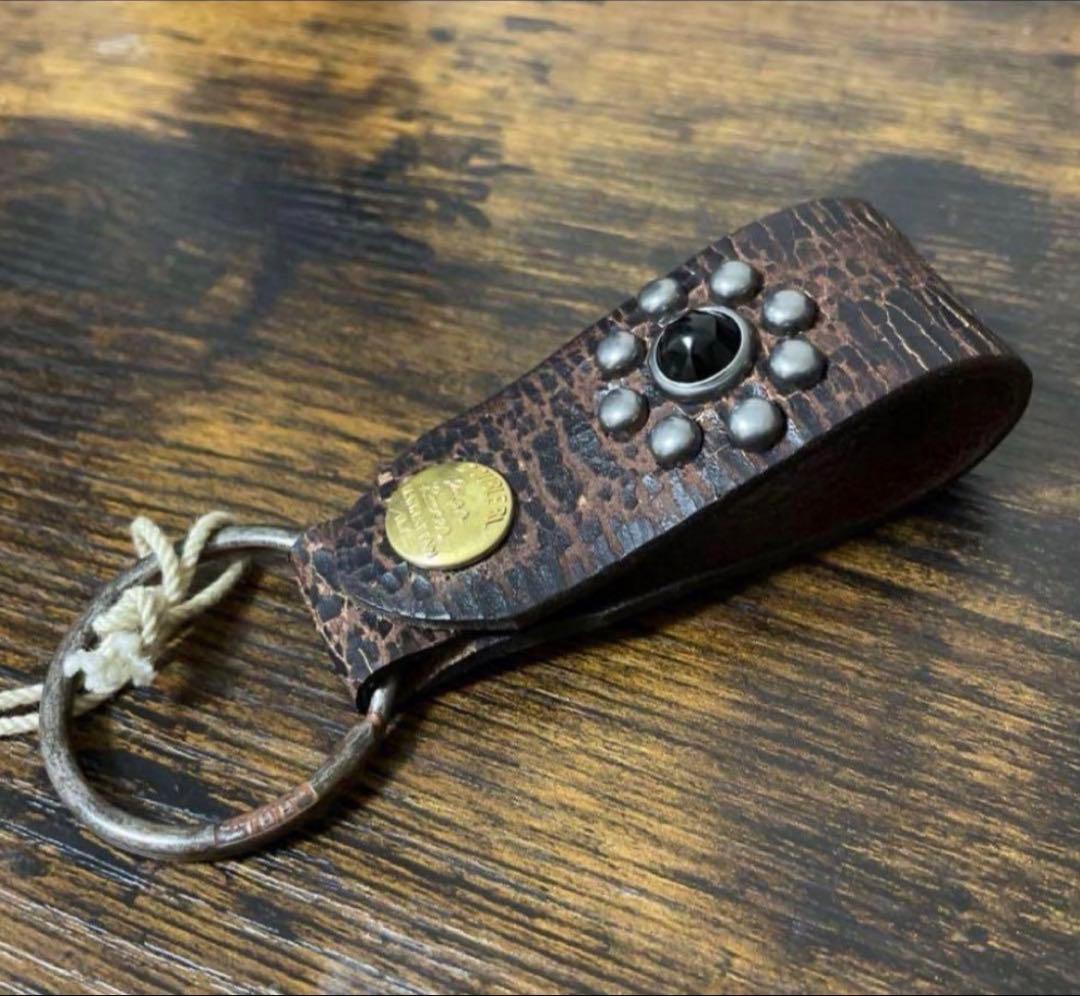 ★RRL★新品未使用★スタッズキーホルダーリング★廃盤★ラルフrrl 生産中止