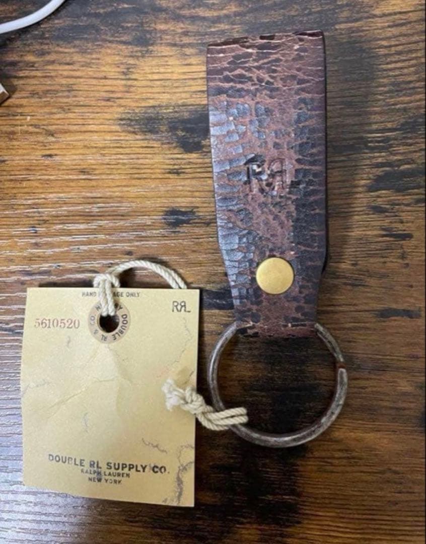 ★RRL★新品未使用★スタッズキーホルダーリング★廃盤★ラルフrrl 生産中止