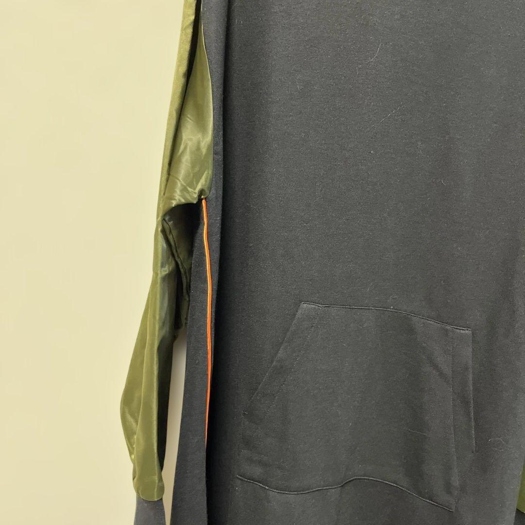 プラスオトハフード付きスウェットワンピース