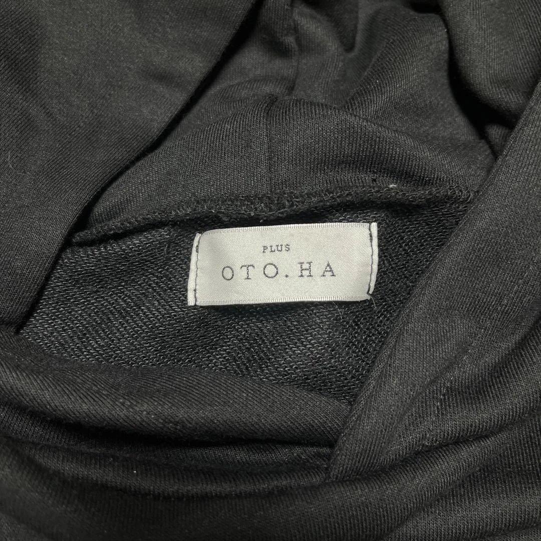 プラスオトハフード付きスウェットワンピース