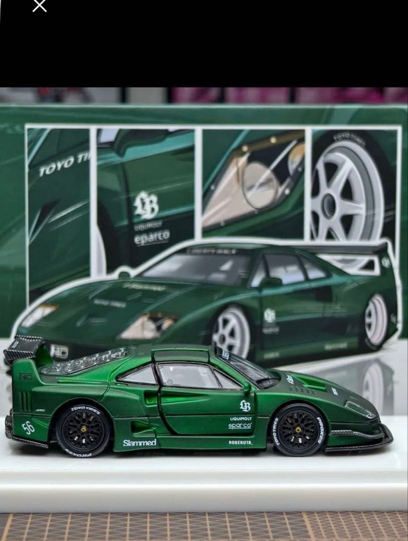 LBWK 1/64 F40杭州HEC展会限定モデル 799台ガルウィング