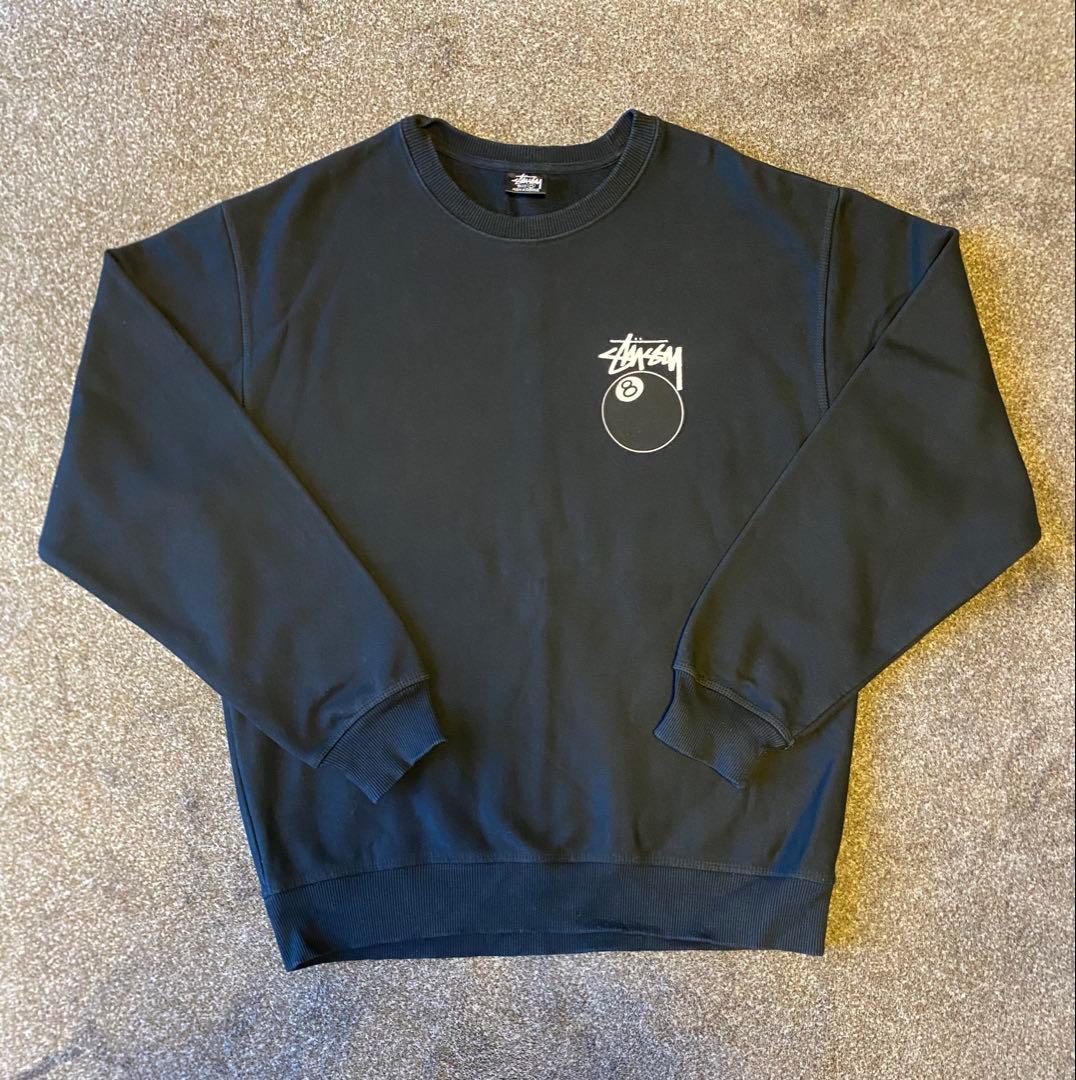 Stussy 8ボールスウェット　ブラック M