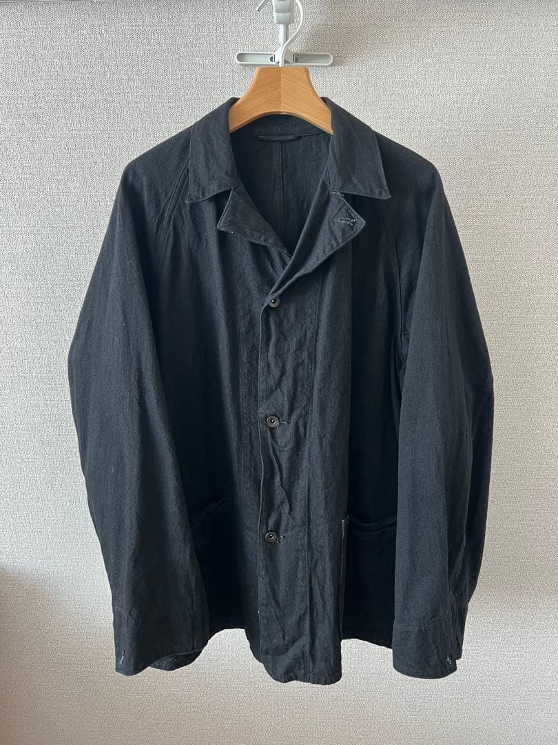 comoli 23AW デニムワークジャケット　サイズ3 ブラック　黒